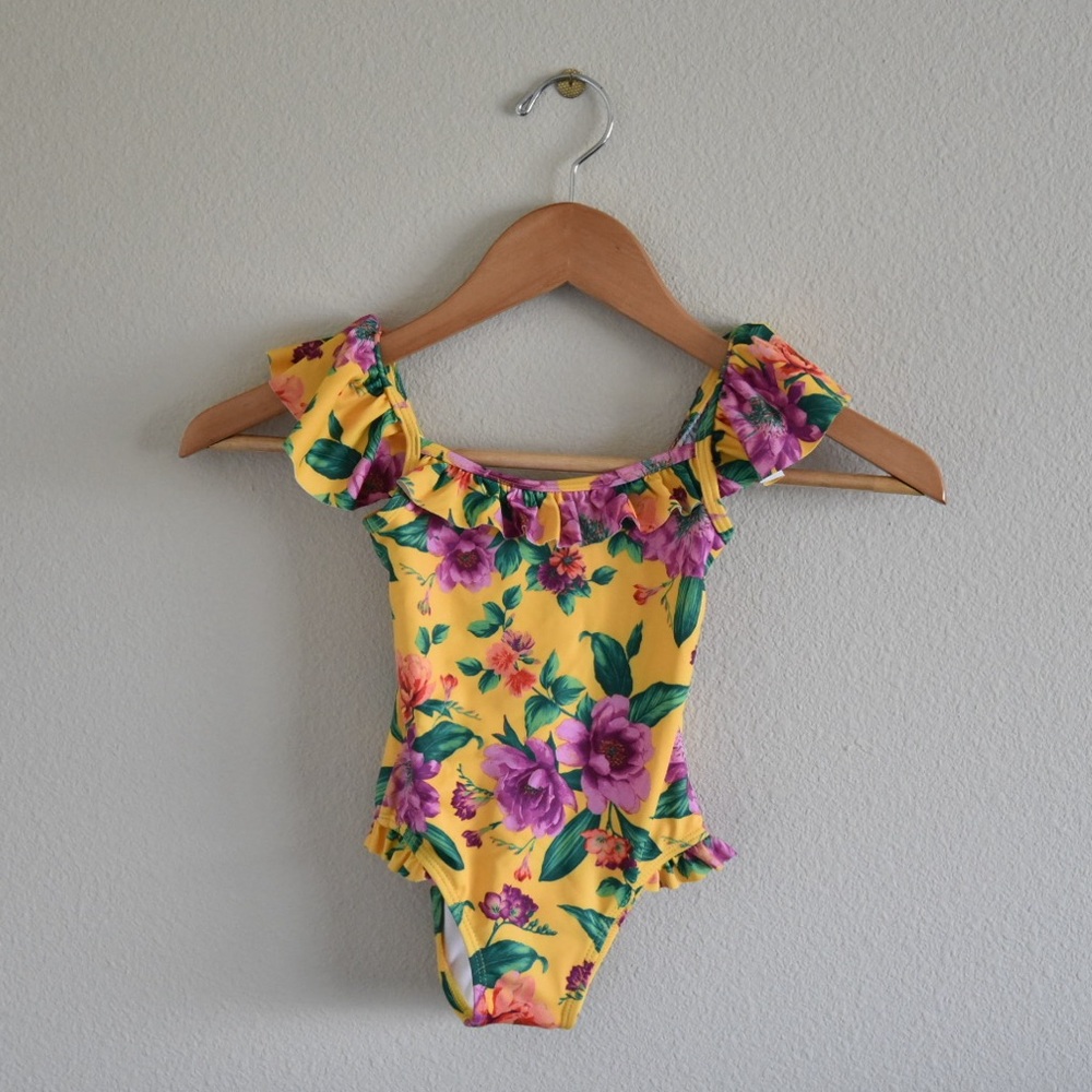 Janie and Jack girls floral swimsuit
